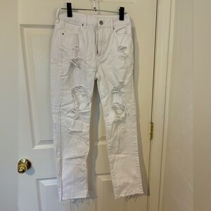 Very Stylish Women’s White Distressed Jeans By Pacsun Size 24